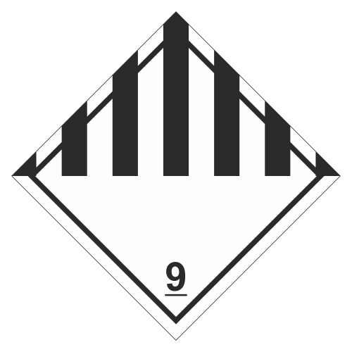 Знак опасности. Класс 9.1. Прочие опасные вещества
